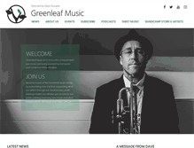 Tablet Screenshot of greenleafmusic.com